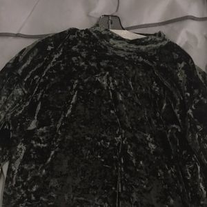 Versace Jeans Crushed Velvet Sweater
